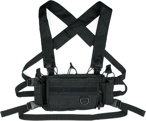 Tactical Mag Admin Pouch,Utility Tool Pouch Medical EDC EMT Bag Lightweight Chest Rig with Mag Pouch in Saudi Arabia