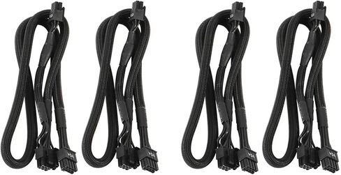 4Pack 8 PIN to 8 Pin 6 PIN PCIE V/GA Power Supply Cable for E/VGA G2 G3 G5 P2 T2 GS G+ 650 750 850 1000 in Saudi Arabia