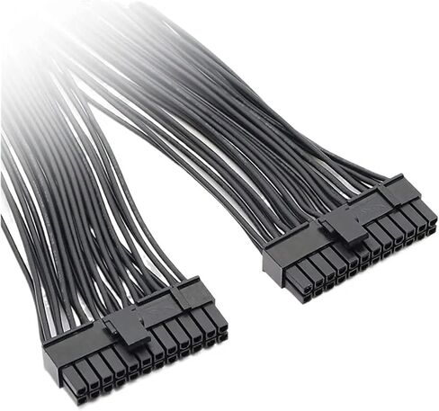 PSU Power Supply 24 Pin ATX Motherboard Splitter Cable ATX Motherboard Extension Cable PSU Female to Male Y Adapter Cable(1PCS) in Saudi Arabia