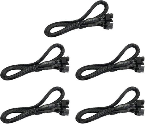 EDT-5X 8 PIN to 8 Pin (6+2) PCIE V/GA Supply Cable Flex for E/VGA 650 750 850 1000 1600 2000 G2 G3 P2 T2 GS in Saudi Arabia