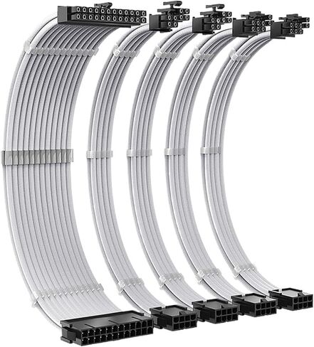 TC-35 Series PSU Extension Cable Kit, Sol*/id Color Cable Sol*/id 350mm ATX24Pin PCI-E8Pin CPU8Pin with Combs(A) in Saudi Arabia