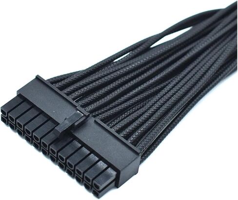 16AWG Individual Black Braided Pattern Cable 18 Pin+10 Pin to 24 Pin ATX PSU Power Modular for TY>pe 4 RM1000X RMi SF750A(White) in Saudi Arabia