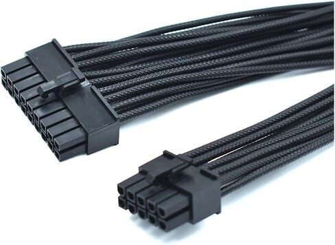 16AWG Individual Black Braided Pattern Cable 18 Pin+10 Pin to 24 Pin ATX PSU Power Modular for TY>pe 4 RM1000X RMi SF750A(White) in Saudi Arabia