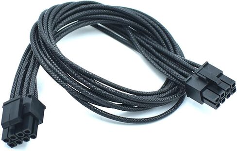 40 سم 16AWG PSU ATX CPU 8 Pin Male to CPU 8(4+4) Pin كابل الطاقة لـ Type4 RM850 RM750x RM850x SF750 HX850 بلاتينيوم (أسود) in Saudi Arabia