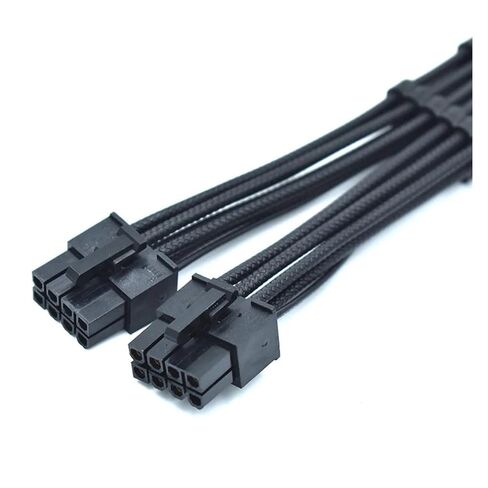 لـ Ⅰ 1200 واط Ⅱ 1000 واط 2 * 8Pin إلى 12VHPWR PCIE 5.0 16Pin ATX3.0 كابل إمداد الطاقة المعياري لبطاقة فيديو وحدة معالجة الرسومات RTX40 (انحناء أسود للأسفل) in Kuwait