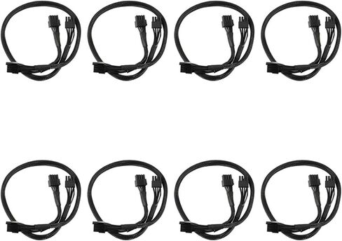 8X PSU 8Pin إلى 8Pin(6 + 2) Pin Pcie وحدات كابل إمداد الطاقة لـ G2 G3 P2 T2 GS 650 750 850 1000 1600 in Saudi Arabia