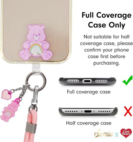 Sonix x Sanrio | Crossbody Phone Strap with Charms | Adjustable, Universal Cell Phone Rope Strap Lanyard | Pink Cord | Hello Kitty Pink Bows in Saudi Arabia