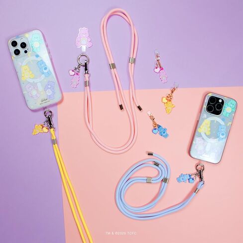 Sonix x Sanrio | Crossbody Phone Strap with Charms | Adjustable, Universal Cell Phone Rope Strap Lanyard | Pink Cord | Hello Kitty Pink Bows in Saudi Arabia