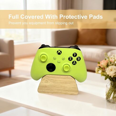 حامل وحدة تحكم من الخشب الصلب، حامل وحدة تحكم في الألعاب لمنظم وحدة التحكم المكتبية يناسب Xbox، وPS4، وPs5، وأفضل هدية للابن والزوج والصديق in Saudi Arabia