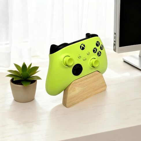حامل وحدة تحكم من الخشب الصلب، حامل وحدة تحكم في الألعاب لمنظم وحدة التحكم المكتبية يناسب Xbox، وPS4، وPs5، وأفضل هدية للابن والزوج والصديق in Saudi Arabia