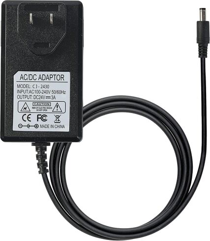24V 3A Power Supply 72W AC Adapter Power Cord 100-240V 50-60Hz to DC 24 Volt 3 Amp Transformer 2A 1A Converter with 5.5x2.1mm DC Barrel for LED Strip Module Light, CCTV Camera System in Saudi Arabia