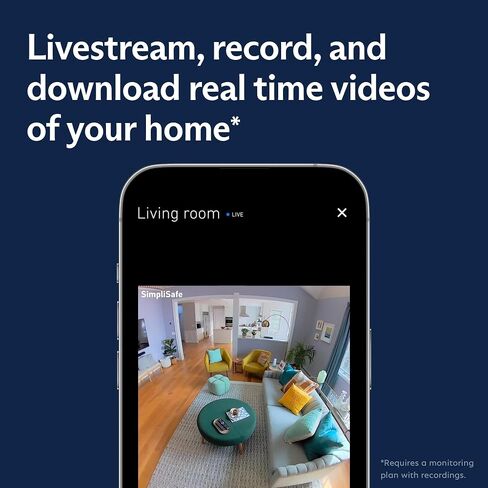 SimpliSafe Smart Alarm Wireless Indoor Security Camera (Renewed) in Saudi Arabia