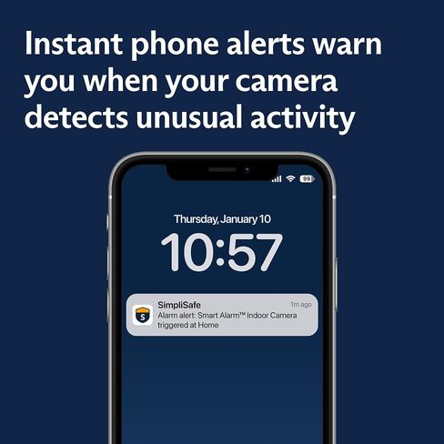 SimpliSafe Smart Alarm Wireless Indoor Security Camera (Renewed) in Saudi Arabia