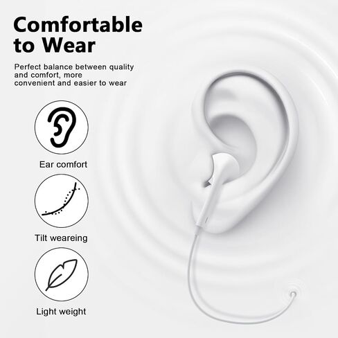 USB C Headphones for iPhone 16 15,2 Pack USBC Type C Earphones with Microphone & Remote Control Noise Cancelling Wired Earbuds for iPhone 17 16 15 Pro Max,iPad,Galaxy S25 S24 Ultra,Pixel 9 in Saudi Arabia