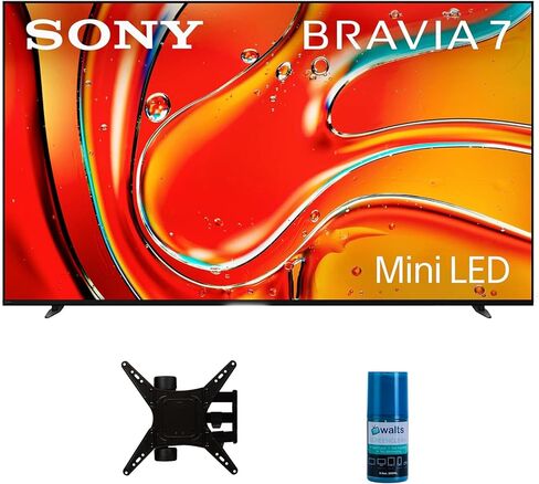Sony K85XR70 85 Inch 4K Bravia LCD Mini LED Full Array HDR Google TV with a Walts TV TILT-EXTENSION-37-90 Tilt Mount for 37"-90" Compatible TVs and Walts HDTV Screen Cleaner Kit (2024) in Saudi Arabia