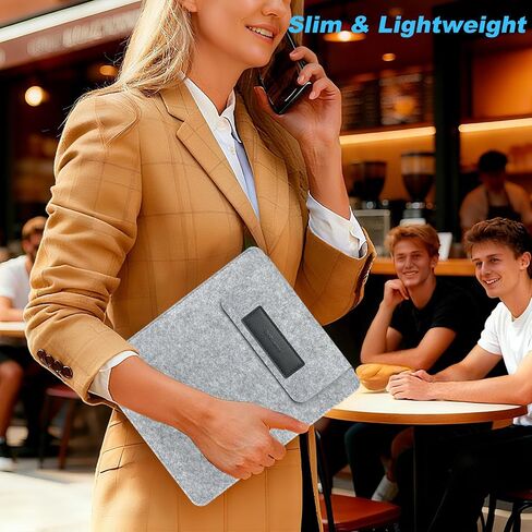 DMluna Tablet Sleeve Bag for Kindle Scribe/Scribe Colorsoft 11" 2025 Release, Protective Case Cover with Adjustable Stand Function & Pen Holder, Scratch Resistant, Organization, Grey+Black in Saudi Arabia