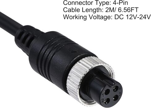 Video Aviation Cable 4-Pin 6.56FT 2M Male to Female Extension Cable in Saudi Arabia