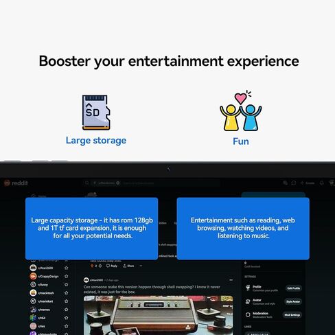 Tablet, 2025 Latest 11 inch Android 15 Tablet, 5G WiFi+Cellular, MTK8786 Octa-Core, 16GB 128GB 1TB Expansion, 4G LTE Tableta, 21MP Camera, Gemini AI 2.0, Tablets with Keyboard, Mouse, Case in Kuwait