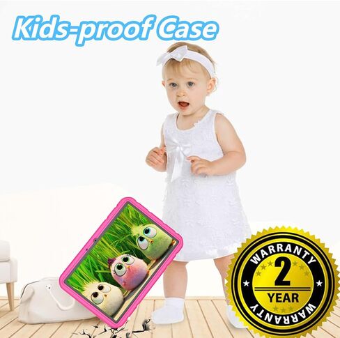 تابلت للأطفال مقاس 10 بوصة وسعة 128 جيجابايت، نظام تشغيل Android 15 للأطفال - مراقبة أبوية، ذاكرة وصول عشوائي 6 جيجابايت، وحدة معالجة مركزية 8 النواة، شاشة لمس عالية الدقة، واي فاي، بطارية كبيرة، مع حافظة متضمنة باللون الأزرق in Kuwait