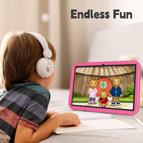 تابلت للأطفال مقاس 10 بوصة وسعة 128 جيجابايت، نظام تشغيل Android 15 للأطفال - مراقبة أبوية، ذاكرة وصول عشوائي 6 جيجابايت، وحدة معالجة مركزية 8 النواة، شاشة لمس عالية الدقة، واي فاي، بطارية كبيرة، مع حافظة متضمنة باللون الأزرق in Kuwait
