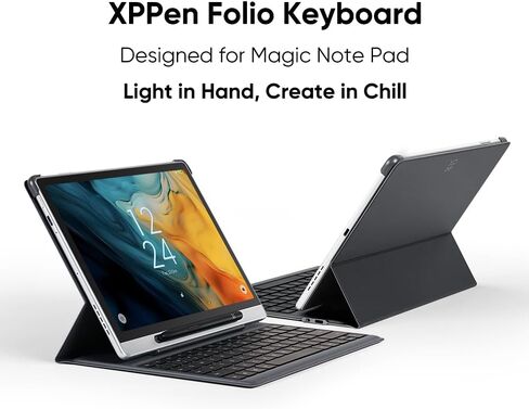 XPPen 3 in 1 Color Digital Notebook 10.95'' Paper Note Taking Tablet with 16384 Pressure Levels & XPPen Folio Keyboard for Magic Note Pad ACK09 Shortcut Keyboard Protector Case Stand in Saudi Arabia