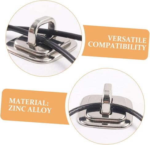 DOITOOL 4PCS Laptop Cable Lock Anchor Base Plate Security Mount for Keyed Combination Locks Versatile and Compatible with Multiple Brands for Office Study and Travel Use in Saudi Arabia
