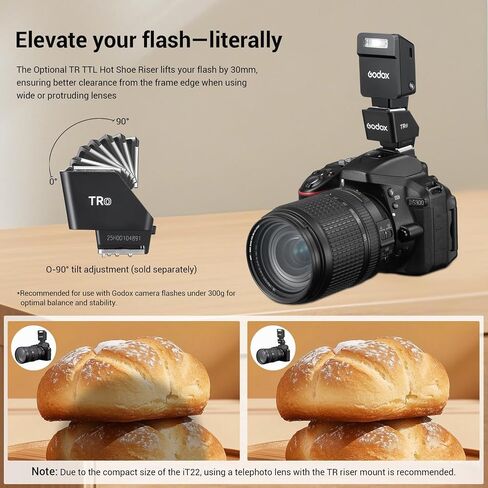 فلاش كاميرا Godox iT22-S Mini TTL أسود لكاميرا سوني - تمت ترقيته من iM22، وضع TTL الجديد والملحقات المغناطيسية، وزن 52 جرام، 700+ ومضة، إعادة التدوير 1.5 ثانية، شحن USB-C in Saudi Arabia
