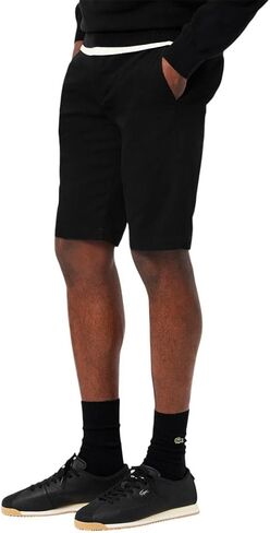 Lacoste Men's Slim Fit Stretch Cotton Bermuda Shorts ، Blue Navy Blue ، 34 in Saudi Arabia