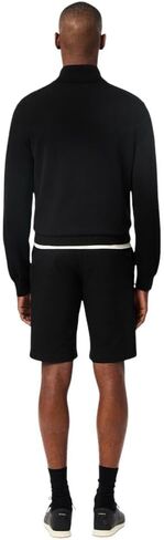 Lacoste Men's Slim Fit Stretch Cotton Bermuda Shorts ، Blue Navy Blue ، 34 in Saudi Arabia