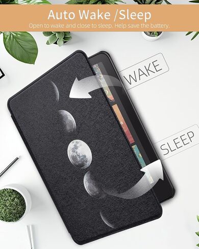 Case for 7" All-New Kindle Paperwhite 12th Gen 2024 and Kindle Colorsoft Signature Edition, Premium PU Leather Protective Cover with Auto Wake/Sleep in Saudi Arabia