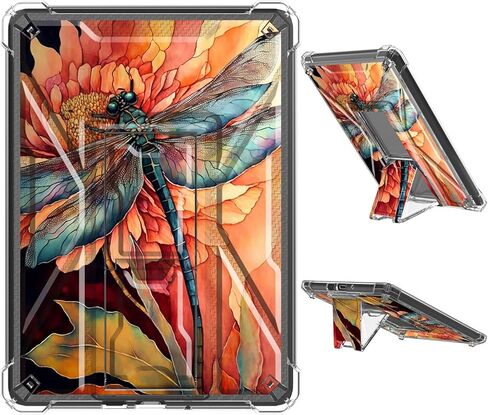 حافظة شفافة لجهاز Kindle Paperwhite 11th Gen 2021 & Signature Edition غطاء TPU ناعم مع مسند وحافظة متينة مقاومة للصدمات لجهاز Kindle Paperwhite 2021، فطر الضفدع الجالس in Kuwait