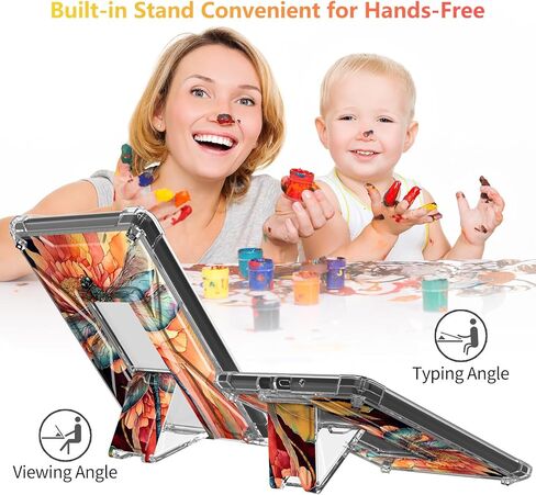 حافظة شفافة لجهاز Kindle Paperwhite 11th Gen 2021 & Signature Edition غطاء TPU ناعم مع مسند وحافظة متينة مقاومة للصدمات لجهاز Kindle Paperwhite 2021، فطر الضفدع الجالس in Kuwait