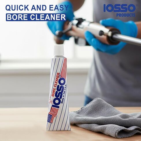 Iosso 10215 Bore Cleaner – 1.5 oz Concentrated Paste Formula – Non-Corrosive, Non-Flammable– Made in USA in Saudi Arabia