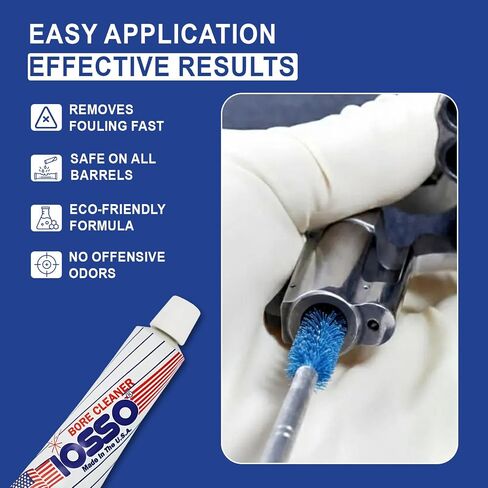 Iosso 10215 Bore Cleaner – 1.5 oz Concentrated Paste Formula – Non-Corrosive, Non-Flammable– Made in USA in Saudi Arabia