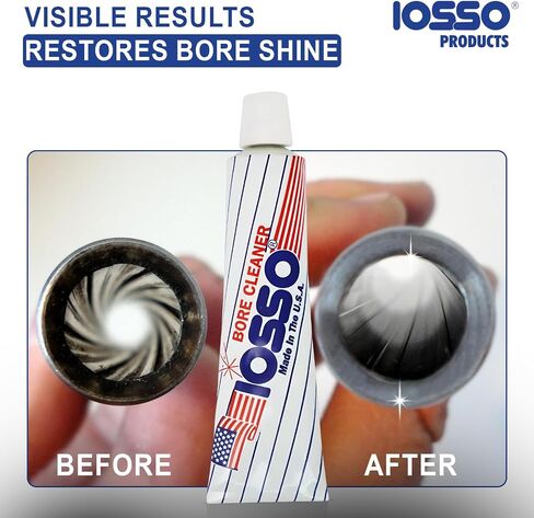 Iosso 10215 Bore Cleaner – 1.5 oz Concentrated Paste Formula – Non-Corrosive, Non-Flammable– Made in USA in Saudi Arabia