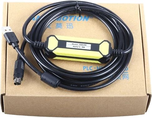 كابل برمجة USB-HW لخط تنزيل الاتصالات من سلسلة E/S/H/C/T PLC مستدير 4Pin RS232 in Saudi Arabia