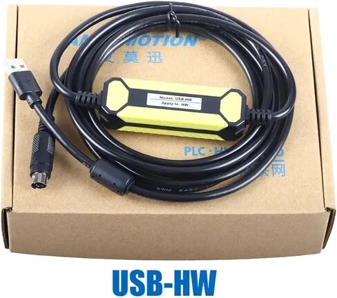 كابل برمجة USB-HW لخط تنزيل الاتصالات من سلسلة E/S/H/C/T PLC مستدير 4Pin RS232 in Saudi Arabia