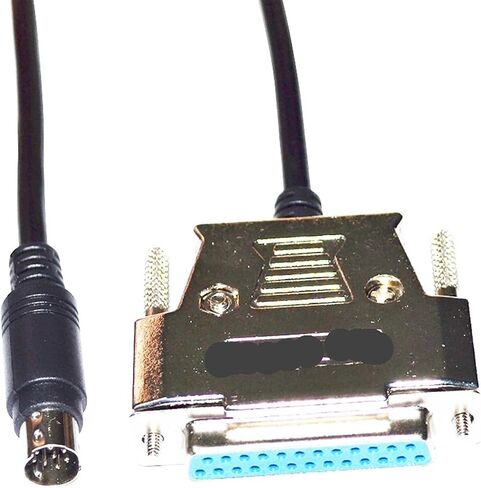 D-SUB 25 PIN DB25 أنثى إلى MINI DIN 8PIN ذكر محول برمجة FX-20P-CADP كابل لسلسلة FX0/FX2N/FX1N (5 متر) in Saudi Arabia