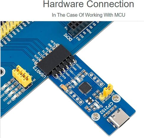 وحدة اتصال waveshare CP2102 USB-C إلى UART (TTL)، موصل USB من النوع C، متوافق مع مستوى منطقي 3.3 فولت، يدعم Linux، Android، Wince، Windows 7/8/10/11، إلخ in Saudi Arabia