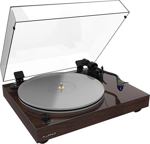 Fluance Reference RT85 قرص دوار من الفينيل عالي الدقة مع PA10 Phono Preamp ومكبرات صوت على رف الكتب مقاس 5 بوصات تعمل بالطاقة Ai41، خرطوشة Ortofon 2M الزرقاء، مضخم صوت فئة D 90 وات، بلوتوث (جوز طبيعي) in Kuwait