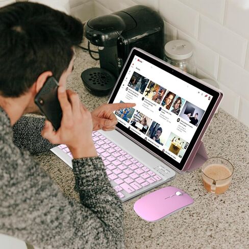 تابلت COOPERS Android 15، 10 بوصة، ذاكرة وصول عشوائي 12 جيجابايت + ذاكرة تخزين داخلية 64 جيجابايت بحد أقصى 1 تيرابايت، معالج رباعي النواة 1.8 جيجا هرتز، 5G WiFi6، كاميرا مزدوجة بطارية 6000 مللي أمبير في الساعة، 2 في 1 أجهزة لوحية مع قلم لوحة مفاتيح وماوس، in Kuwait