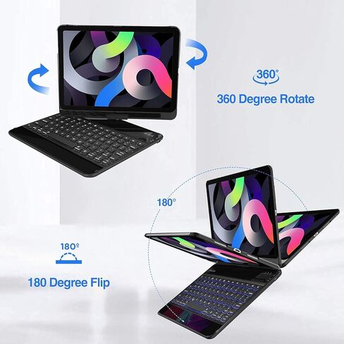 حافظة لوحة المفاتيح ProCase لجهاز iPad Air 4th Gen 10.9 بوصة 2020 / iPad Pro 11 بوصة 2018 2020 (الجيل الأول والثاني) مع حافظة iPad Air 4 مقاس 10.9 بوصة 2020 مع حافظة لجهاز الكمبيوتر اللوحي in Kuwait