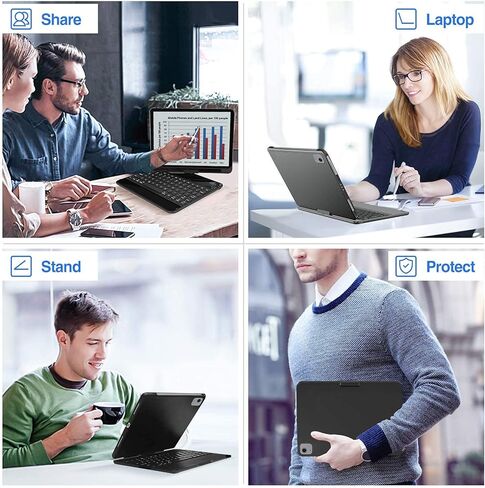 حافظة لوحة المفاتيح ProCase لجهاز iPad Air 4th Gen 10.9 بوصة 2020 / iPad Pro 11 بوصة 2018 2020 (الجيل الأول والثاني) مع حافظة iPad Air 4 مقاس 10.9 بوصة 2020 مع حافظة لجهاز الكمبيوتر اللوحي in Kuwait