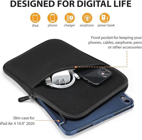 حافظة لوحة المفاتيح ProCase لجهاز iPad Air 4th Gen 10.9 بوصة 2020 / iPad Pro 11 بوصة 2018 2020 (الجيل الأول والثاني) مع حافظة iPad Air 4 مقاس 10.9 بوصة 2020 مع حافظة لجهاز الكمبيوتر اللوحي in Kuwait