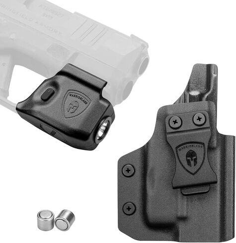 WARRIORLAND IWB Kydex Holster with 150 Lumens Min Gun Light Combo, Springfield Micro Compact Hellcat Pistol, 150 Lumens Hellcat Handgun Light, LED Tactical Flashlight SL-1 w/Hellcat Holster in Kuwait