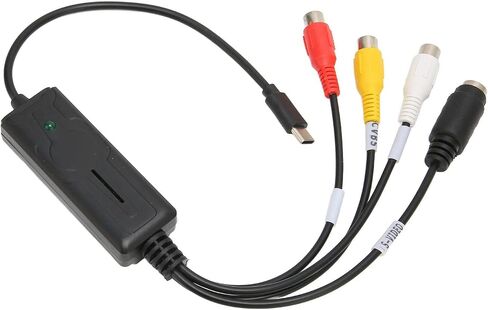 Keenso Type C 2.0 Sound Video Card for 10 8.1 8 7, Adjustable Sound Video Card to USB Converter Adapter for Web Conferencing in Saudi Arabia