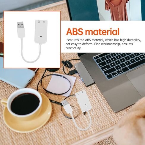 NOLITOY 2 قطعة USB محول بطاقة الصوت الخارجية مع مدخل الميكروفون ومخرج سماعة الرأس للحد من الضوضاء التوصيل والتشغيل جهاز الصوت لأجهزة الكمبيوتر المحمول وأجهزة الكمبيوتر المكتبية in Kuwait
