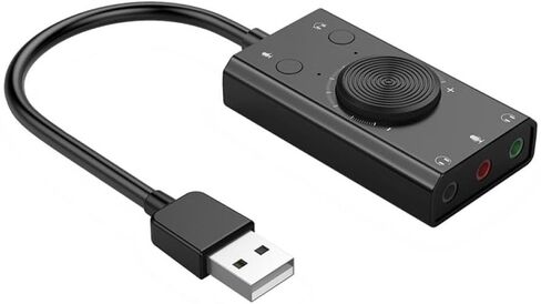 بطاقة صوت USB خارجية عالمية لمكبر الصوت وميكروفون التوصيل والتشغيل in Saudi Arabia