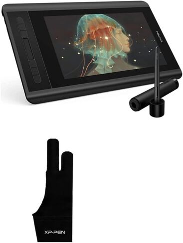 XP-PEN Artist12 11.6 Inch FHD Drawing Monitor Pen Display Graphic Monitor & XPPen Artist Drawing Glove 2-Fingers Glove in Saudi Arabia