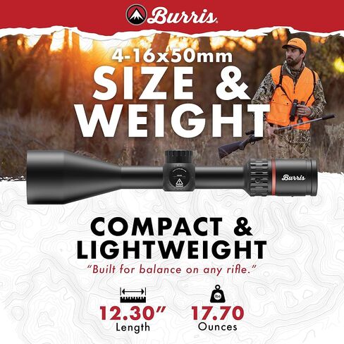 Burris Optics Fullfield 4-16x50mm مناظير الصيد للصيد، أنبوب 1 بوصة، المستوى البؤري الخلفي، مقاوم للماء، مقاوم للصدمات، ضمان إلى الأبد. in Saudi Arabia